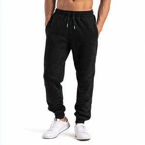Jogger polaire pantalons de survêtement hommes en plein air Jogging Fitness pantalons de survêtement hommes 400 GSM polaire coton pantalons de survêtement hommes - Product Image 4