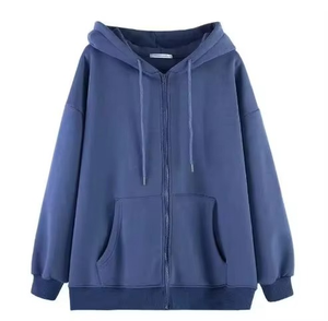 Sweat-shirt en coton pour femme, pull chaud décontracté, streetwear, sweat-shirt oversize pour femme avec impression personnalisée en relief - Product Image 1