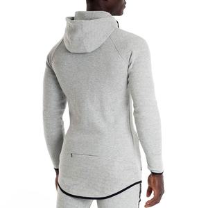 Logotipo personalizado Slim Fitted Training Jogging Wear Athletic Workout Running Hoodie Winter Pants Set Fleece Fabric ODM Supply - Product Image 4