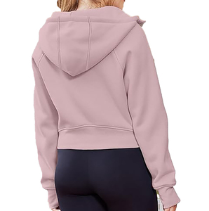 Full Zipper Women's Sweatshirt Lightweight Casual Streetwear <b>Drop</b> Shoulder Figures Breathable Eco-Friendly Hoodies Knitted - Product Image 2