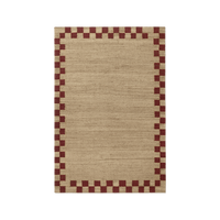 Tapis et tapis réversibles antidérapants en jute et chanvre tissés, fabriqués en Inde, pour salon
