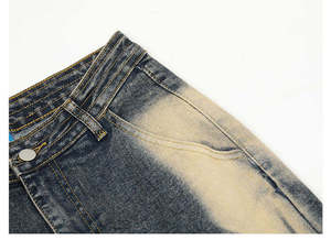Pantalones Vaqueros Personalizados de Alta Calidad para Hombre, Diseño Holgado y Informal, Teñido Liso, Pantalones Vaqueros Personalizables a la Moda - Product Image 4