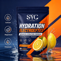 SYC BIO Elektrolyt Hydratatie Gummies, Calcium Magnesium Kalium Mengsel, Groothandelsdistributeurs, 60 stuks, OEM ODM Bulk Leverancier