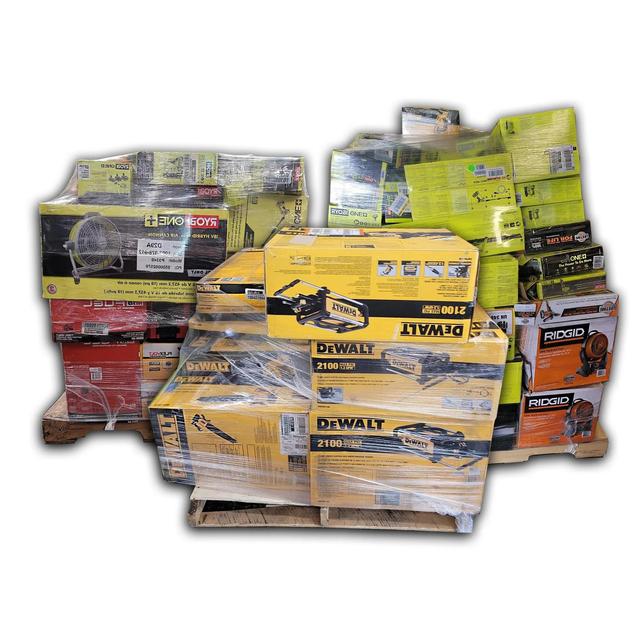 Liquidation Pallets of Tools & Equipment for Sale- Multi  Cordless Power