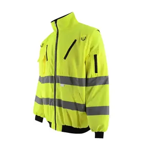 Veste de travail élégante et confortable en toile de coton de qualité supérieure robuste, durable, respirante, hydrofuge, teinte unie, pour l'hiver - Product Image 5