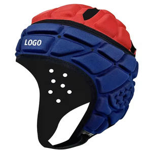 Casco de Rugby transpirable ajustable personalizado protector de cabeza de Hockey suave casco de fútbol de protección para adultos Unisex - Product Image 1