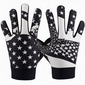 Gants de football américain tendance 2026 avec adhérence premium, logo et couleur personnalisables, vente flash - Product Image 2