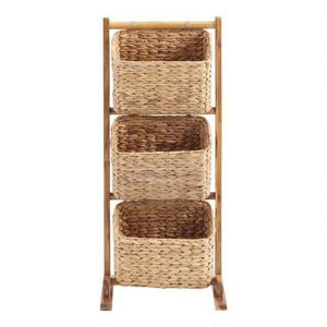 SET 3 WATERHYACINTH <b>BASKET</b> VINTAGE - Product Image 1