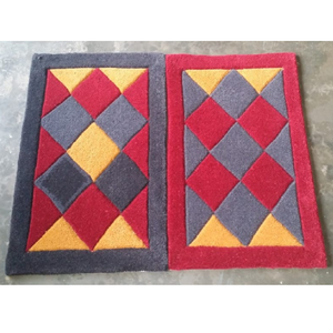 Tapis de porte en laine antidérapant, écologique, à poils longs, lavable, avec un design uni pour un usage domestique et commercial - Product Image 4