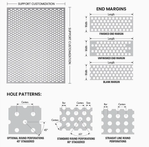 Panneau en tôle perforée <span class=keywords><strong>d</strong></span>écorative industrielle galvanisée et treillis métallique perforé - Product Image 3