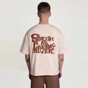 T-shirt graphique à imprimé bouffant pour hommes avec tissu respirant 100% coton et coupe à l'épaule pour hommes Streetwear T-shirt à imprimé bouffant - Product Image 2