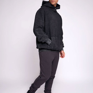 Sweat à capuche en tricot surdimensionné pour homme de haute qualité avec impression de logo personnalisée Nouvelle arrivée Veste légère - Product Image 4