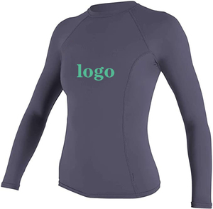 Wholesale OEM Custom Logo Women Rash Guards Sublimated UPF50 Sun Protection Compression Shirts Long Sleeve <b>Surf</b> Shirt Rash Vest - Product Image 3