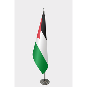 Palestine Official Indoor <b>Flag</b> Digital Printed Indoor Pennant Aluminum <b>Pole</b> Available Plastic Polyester Silk <b>for</b> Beach Rainbows - Product Image 1