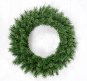 Artificial Christmas Wreath 45–180cm – Decorated, Snowy & Green Door Wreaths with Ornaments, LED Lights & <b>Pinecones</b> - Product Image 2