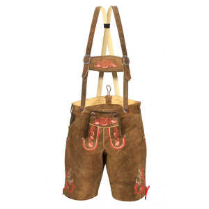 2025 Expert Casual Anti-Rides Brodé Design Haute Qualité Jaune Lederhosen Shorts Écologique Bavarois Oktoberfest - Product Image 2