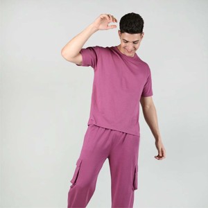 Ensemble court imprimé pour hommes à la mode-Tenue deux pièces douce et confortable-Parfait pour l'été et la plage - Product Image 2