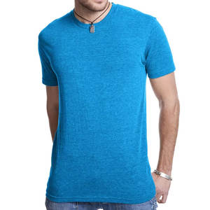 Design personnalisé vierge 70 coton 30 polyester col rond t-shirt impression logo hommes t-shirt pour hommes personnalisé hommes femmes t-shirts - Product Image 3