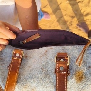 LW Hand Tooled Floral Print Cowhide Fur Leather Tote Bags Western Stylish Evening Bag And Tooled Clutch <b>Unique</b> Combo - Product Image 6