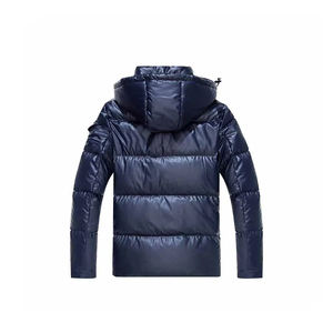 Chaqueta acolchada con cuello levantado para hombre de alta calidad, ropa de calle de invierno, abrigo de burbujas cómodo y cálido, tela de lona, servicio OEM - Product Image 2