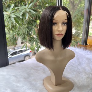 PELUCAS SIN GLUELESS CON CIERRE DE ENCAJE EXTENSIONES DE CABELLO HUMANO VIETNAMÉS DONANTE ÚNICO NEGRO RECTO - Product Image 1