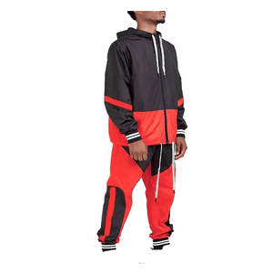 Survêtement coupe-vent en nylon zippé deux pièces de haute qualité pour hommes costume coupe-vent élégant à la mode - Product Image 3