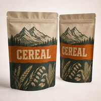 Sachet Doypack Personnalisé avec Logo pour Céréales de Petit-Déjeuner, Emballage Souple de Qualité Alimentaire Anti-Humidité pour Aliments pour Animaux de Compagnie et Chewing-gum