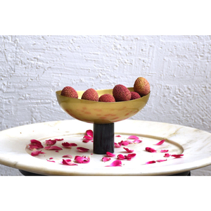 Juego de Cuencos de Pedestal de Acero Pulido de Primera Calidad con Base de Madera, Cuenco Decorativo para Palomitas de Maíz Estilo Rústico, Decoración para el Hogar, Centro de Mesa para Bodas, Regalo - Product Image 3