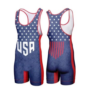 Singlet de lutte pour hommes, équipement de lutte américain, collants de sport, vêtements de gym, singlet de lutte pour hommes - Product Image 2