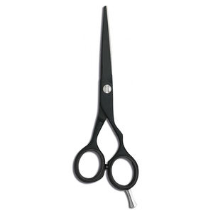 Tijeras de corte de pelo de peluquero recubiertas de color negro con cuchillas duraderas afiladas Tijeras de pelo de corte súper elegantes - Product Image 5