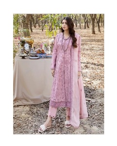 Femmes élégantes brodées pakistanaises Shalwar Kameez manches longues fête mariage costume Viscose soie rayonne pour d'autres Occasions - Product Image 3