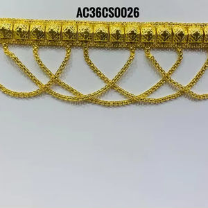 ชุดเครื่องประดับทองเหลืองชุบทองอาหรับที่มีสไตล์สำหรับผู้หญิงและเด็กทารกสายโซ่ดีไซน์พิเศษทางออนไลน์ - Product Image 1