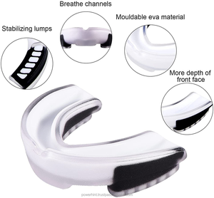 Best Double Braces Mouth Guard Anti Snoring Sports Athletic Mouth Gears for Teenager and Adults Taekwondo Mouth Accessories - Product Image 5