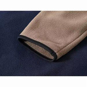 Sweat-shirt à demi-zip personnalisé pour homme avec poches latérales, veste coupe-vent en molleton de coton en gros, tailles plus grandes disponibles - Product Image 4