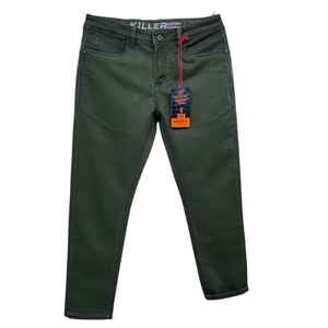 กางเกงลำลองผ้าแคนวาส2% สแปนเด็กซ์ผ้าทอลายทแยงทรงตรงสำหรับผู้ชายผ้า98% 2025แบบปรับแต่งโลโก้ได้อย่างรวดเร็ว - Product Image 5