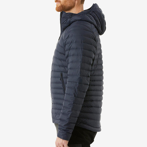 Blouson matelassé en toile personnalisé OEM pour hommes avec logo sur mesure, séchage rapide et respirant, style urbain, vente en gros - Product Image 6