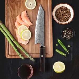 Mayorista Personalizado OEM ODM Cubertería Fábrica Profesional Damasco Japonés Cocina Chef Cuchillo Damasco Acero Cuchillos de Cocina - Product Image 4