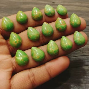 พลอยเทอร์ควอยซ์ทรงหยดน้ำสีเขียวคุณภาพ AAA สำหรับทำเครื่องประดับ ลด 20% พร้อมของแถม - Product Image 4