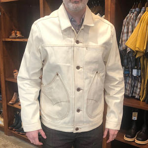 High Quality Men's Jackets Fashionable Cotton <b>Canvas</b> with Pockets for Workwear Jeans Style - Product Image 5