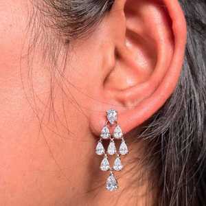 22.16 carats laboratoire conique Baguette coupe Moissanite Tennis collier boucle d'oreille ensemble 14K or luxe fiançailles mariage demoiselle d'honneur cadeau - Product Image 5