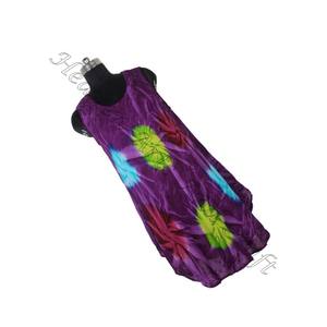 2025 Primavera Verano estampado mujeres vestido étnico sin mangas Tie Dye largo mujeres Maxi Casual vestido Tie Dye Boho gitano rayón vestido - Product Image 5