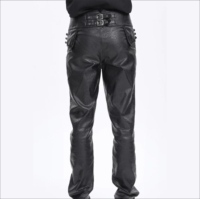 Pantalones Cargo de Mezclilla Negros Transpirables de Cintura Media para Hombre, Estilo Gótico, Punk, con Cadena, Ecológicos, Casuales, para Fiesta, Hip Hop, Streetwear, Edgy