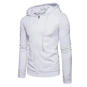 Sudaderas con cremallera básicas personalizadas para hombre-forro polar de algodón 100% | Estilo de ropa de calle | Impresión y bordado de logotipos | Proveedor MOQ bajo EE. UU. - Product Image 6