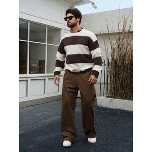 Jean en denim ample et droit pour femme, style vintage, coupe large, tissu écologique respirant, délavé, taille automne - Product Image 6