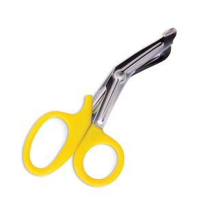 Tijera Universal para enfermera de primeros auxilios de laboratorio Dental, mango de plástico amarillo, vendaje de utilidad para ambulancia, tijera paramédica - Product Image 1