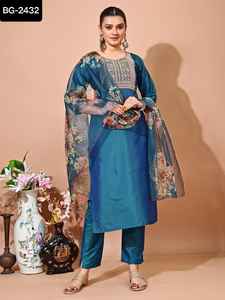 Lehenga choli georgette dupatta ออกแบบลำดับงานปักลายสำหรับชาวอินเดีย - Product Image 6