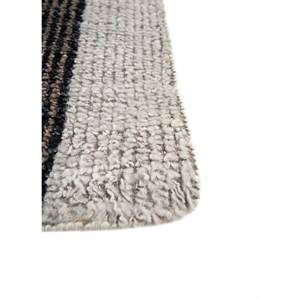 AKWL-1659 Alfombra de Lana Anudada a Mano, Diseño Geométrico Gris y Negro, para Sala de Estar, Pasillo, Entrada, Estilo Rompecabezas Rectangular, Nueva - Product Image 4