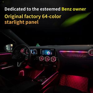 GLA H247 Kit d'éclairage d'ambiance 64 couleurs pour <span class=keywords><strong>Mercedes</strong></span> Benz GLA-class W247 Turbine <span class=keywords><strong>lumineuse</strong></span> Couvercle de haut-parleur d'ambiance - Product Image 2
