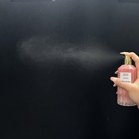 Vente en gros de bouteilles en verre rose givré vintage de 50ml avec pompe pulvérisateur couvercle personnalisé capacité 50ml OEM/ODM pour parfum