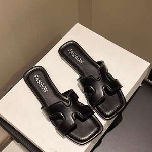 Chaussures de plage décontractées plates pour femmes, tendance, écologiques, respirantes, durables, en maille, à bout ouvert, à semelle souple, pour le printemps et l'automne - Product Image 6